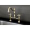 Kingston Brass KS1172AX Heritage Bridge Kitchen Faucet, Polished Brass KS1172AX - alternate 3